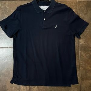 Men’s Nautica Classic Fit Polo Shirt Navy Blue XXL